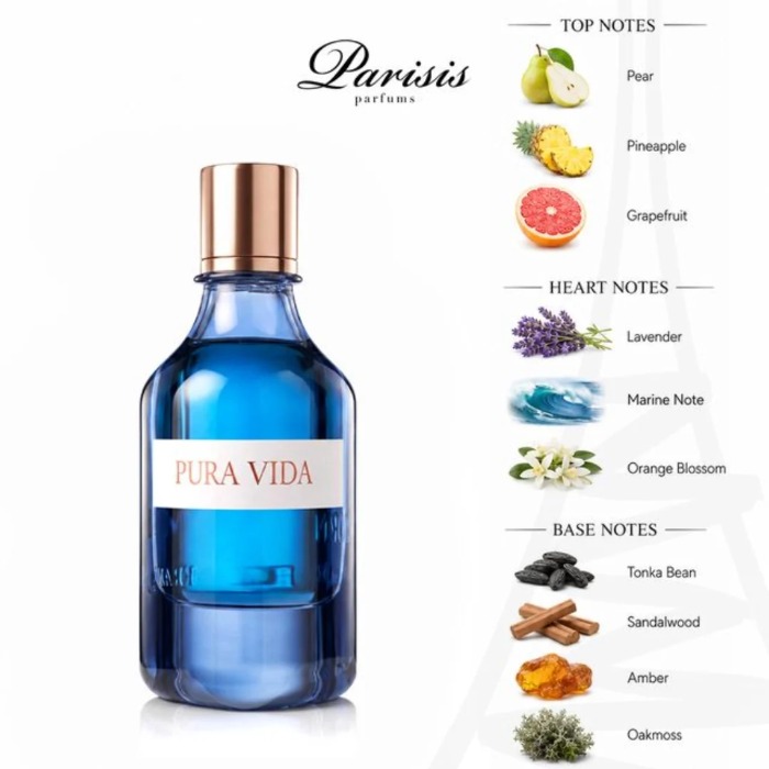 PARISIS PARFUMS PURA VIDA – BORN IN FRANCE 85ML
